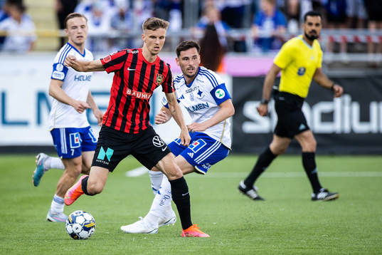 Brommapojkarnas Samuel Leach Holm och IFK Norrköpings Vito