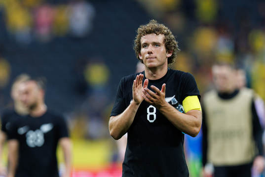 Joe Bell of New Zealand looks dejected