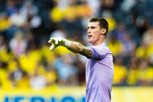 goalkeeper Oli Sail of New Zealand