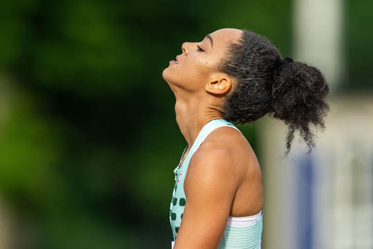 Katarina Johnson-Thompson Storbritannien, deppar vid