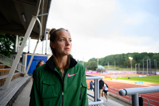 Lovisa Lindh, Ullevi FK, blir intervjuad