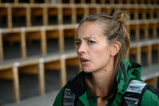 Lovisa Lindh, Ullevi FK, blir intervjuad