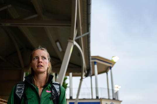 Lovisa Lindh, Ullevi FK, blir intervjuad