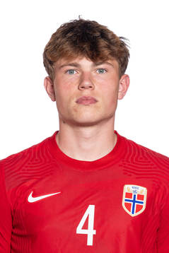 Nikolai Hopland of the Norwegian U19 national football team