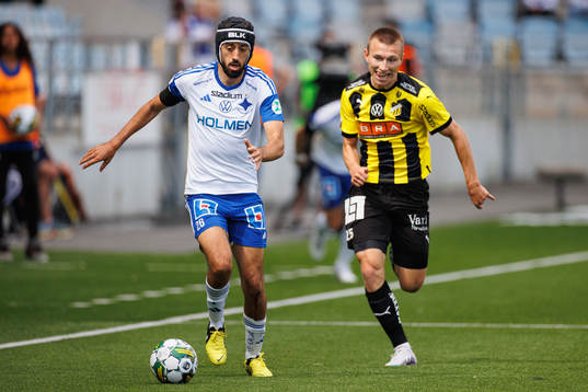IFK Norrköpings Kristoffer Khazeni och Häckens Kristoffer