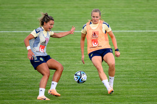 Johanna Rytting Kaneryd and Magdalena Eriksson at a