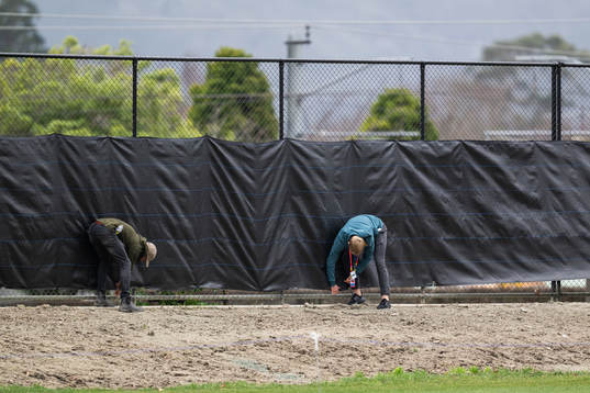 Staff mend the privacy protection