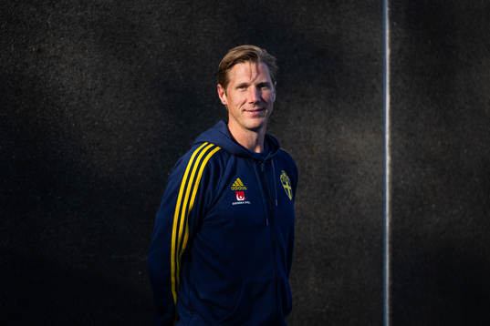 Sports psychologist Rasmus Liljeblad of the Swedish women's