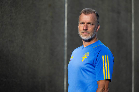 Physiotherapist Pontus Ekblom of the Swedish women's