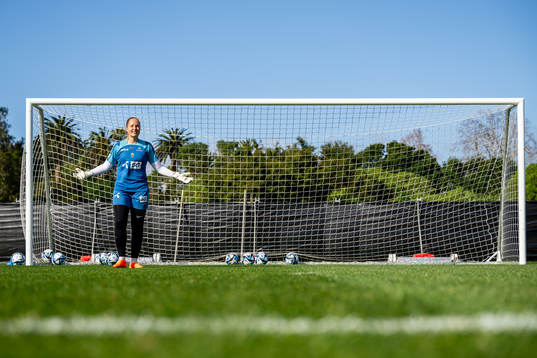 Goalkeeper Aurora Mikalsen of the Norwegian women’s