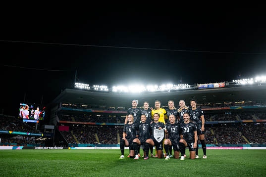 The starting eleven of New Zealand