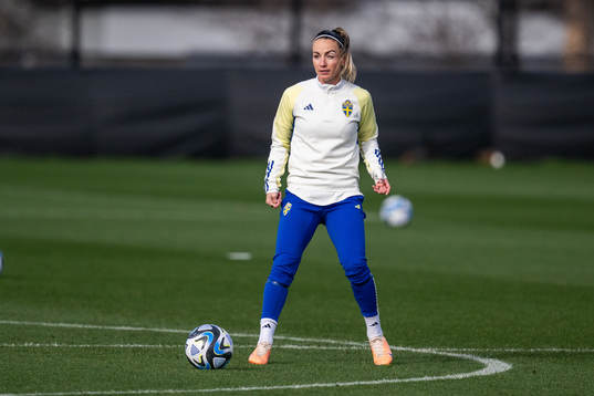 Kosovare Asllani of the Swedish women's national team at a
