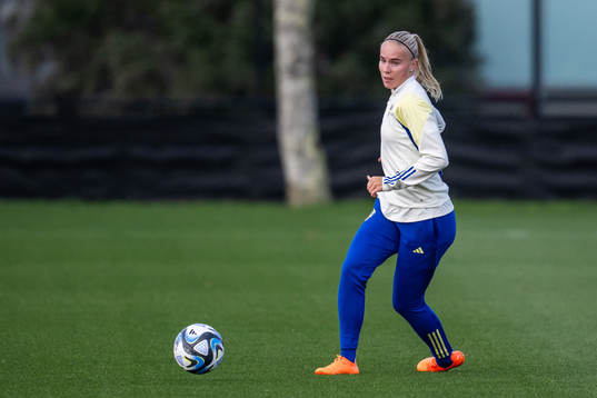 Stina Lennartsson of the Swedish women's national team at a