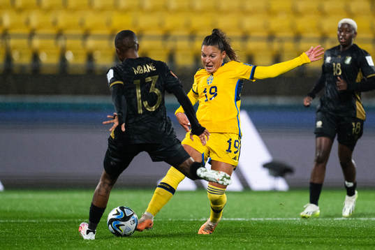 Bambanani Mbane of South Africa and Johanna Rytting Kaneryd