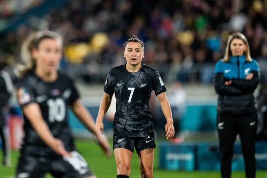Ali Riley of New Zealand