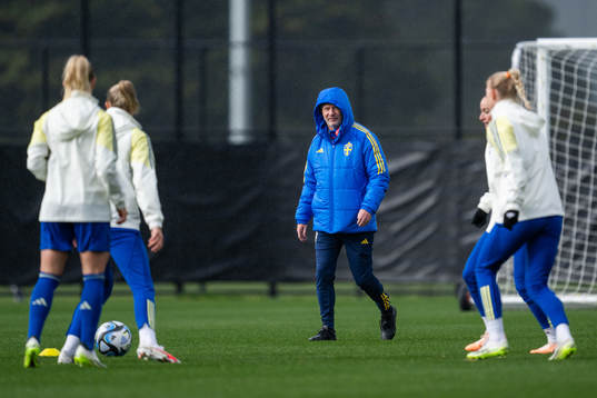 Head coach Peter Gerhardsson of the Swedish women's