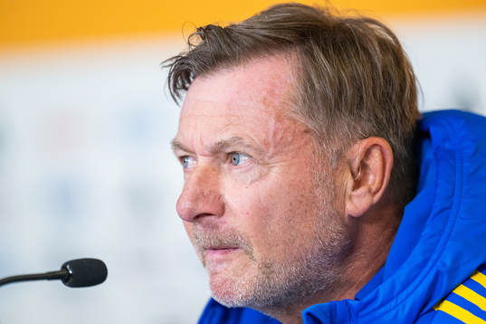 Head coach Peter Gerhardsson of the Swedish women's