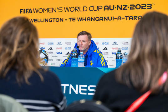 Head coach Peter Gerhardsson of the Swedish women's