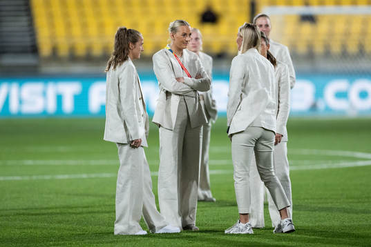 Filippa Angeldahl and Stina Blackstenius of Sweden