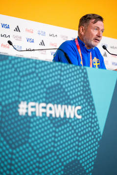 Head coach Peter Gerhardsson of the Swedish women's