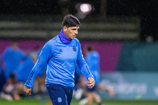 Head coach German Portanova of the Argentinian women's