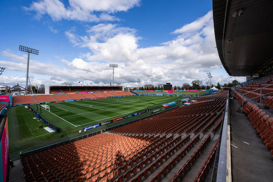 General view of Waikato Stadium of the Swedish women's