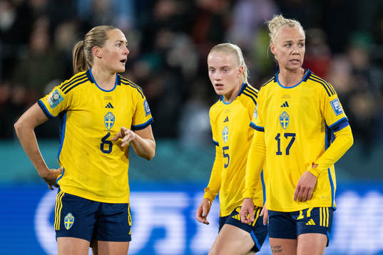 Magdalena Eriksson, Anna Sandberg and Caroline Seger of
