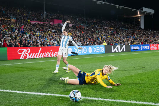 Aldana Cometti of Argentina and Sofia Jakobsson of Sweden