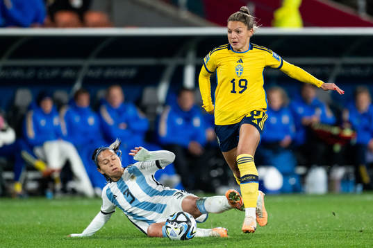 Eliana Stabile of Argentina and Johanna Rytting Kaneryd of