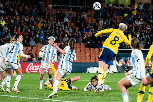 Rebecka Blomqvist of Sweden and Gabriela Chavez of Argentina