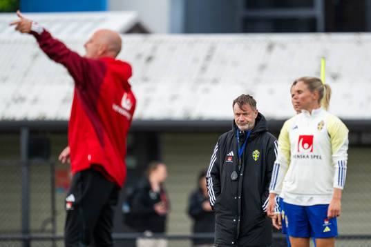 Head coach Peter Gerhardsson of the Swedish women's
