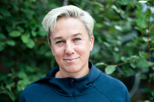 Kajsa Bergqvist, förbundskapten för Sveriges