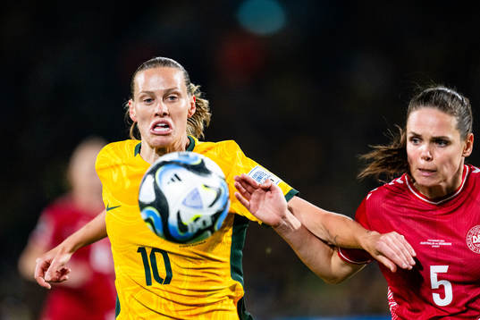 Emily van Egmond of Australia and Simone Boye of Denmark