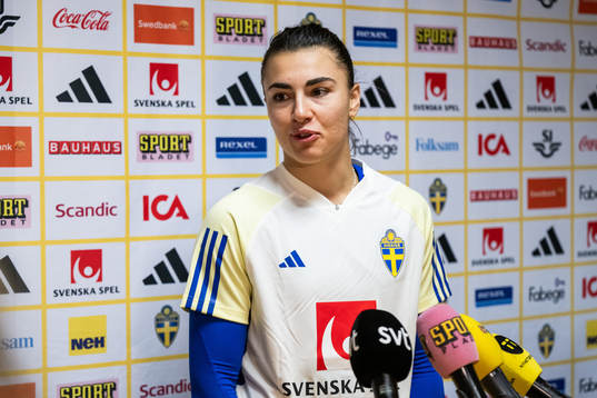 Goalkeeper Zecira Musovic of the Swedish women's national