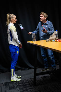 Sofia Jakobsson of the Swedish women's national football