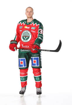 Frölundas Linus Högbergposerar för ett porträtt