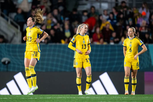 Elin Rubensson, Amanda Ilestedt and Magdalena Eriksson of