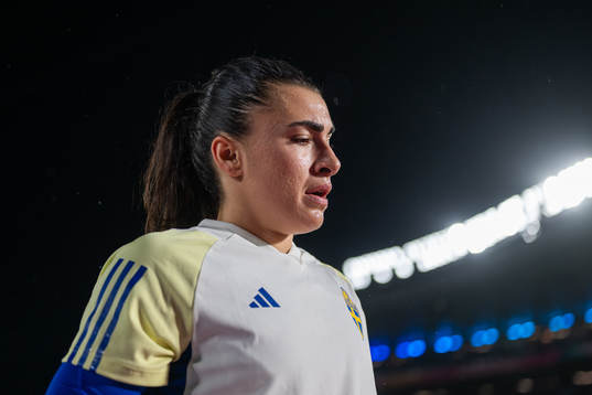 Goalkeeper Zecira Musovic of Sweden