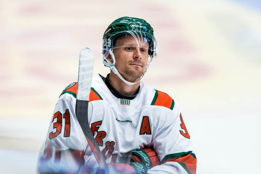 Frölundas Nicklas Lasu jublar