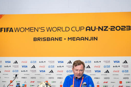 Head coach Peter Gerhardsson of the Swedish women's