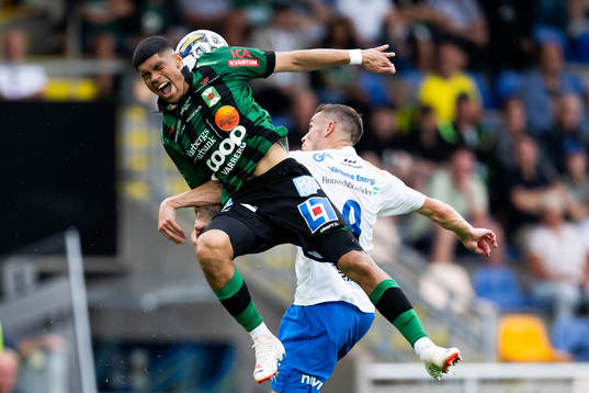 Varbergs Luke Le Roux och Värnamos Oscar Johansson