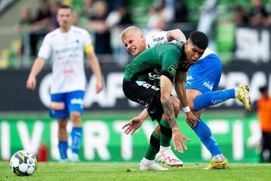 Värnamos Viktor Bergh och Varbergs Luke Le Roux