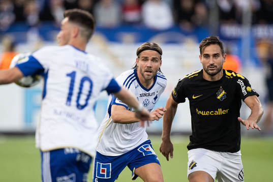 IFK Norrköpings Christoffer Nyman och AIKs Sotirios