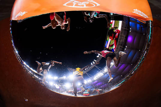 George Beamish of New Zealand, Leonard Chemutai of Uganda,