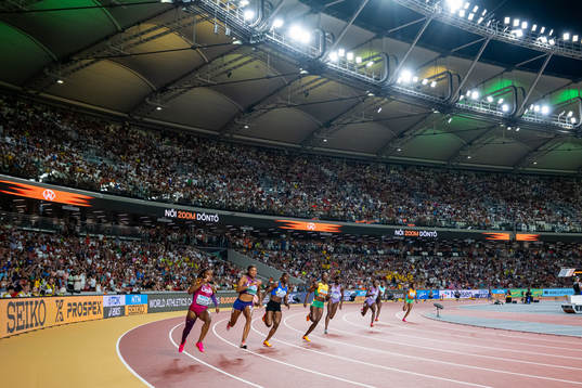 Sha'Carri Richardson of USA, Gabrielle Thomas of USA,