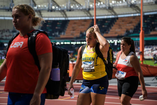 Fanny Roos of Sweden looks dejected