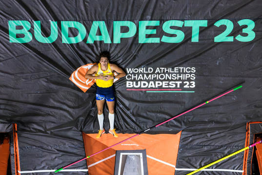 Armand Duplantis of Sweden looks dejected