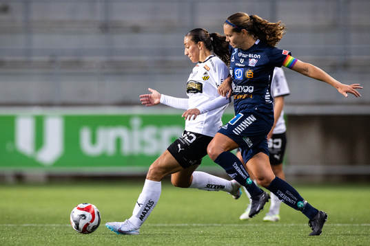 Häckens Rusul Rosa Kafaji och Linköpings Emma Lennartsson