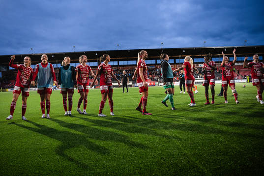 Piteås spelare jublar