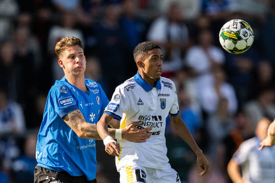 Halmstads Gabriel Wallentin och Sirius Tashreeq Matthews